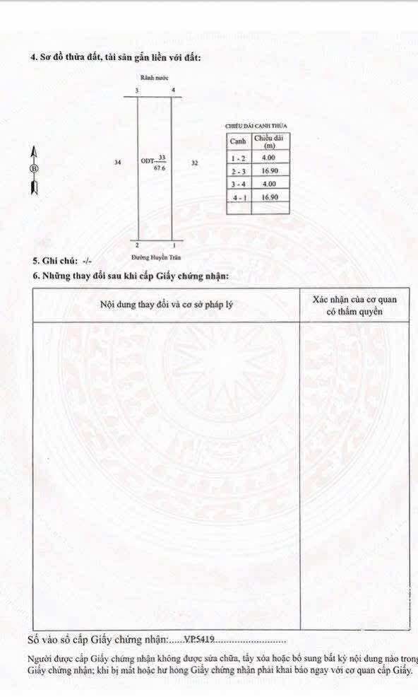 Đất mặt đường Huyền Trân Lộc Vượng 68m² giá 3.35 tỷ - Đầu tư sinh lời ngay!