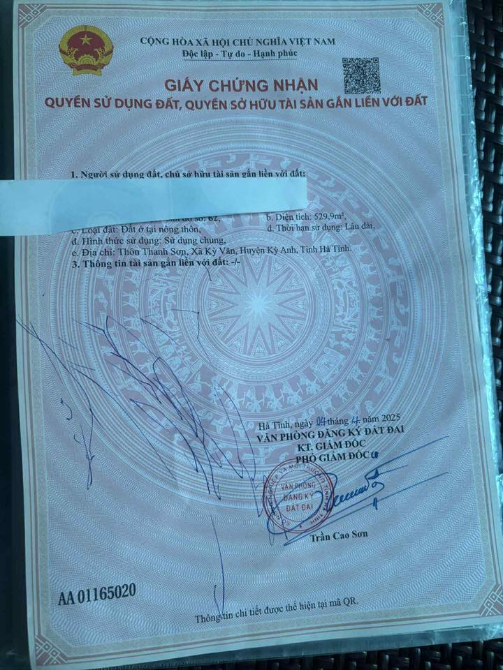 Đất vàng Kỳ Anh 350m² giá 900 triệu - Pháp lý rõ ràng, đầu tư sinh lời!