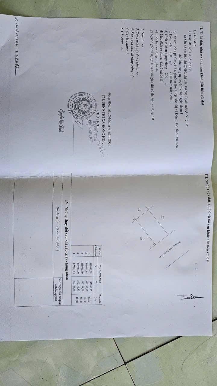 Lô Đất Thổ Cư 200m² tại Hòa Hiệp Bắc, Đông Hòa - Đầu tư lý tưởng!