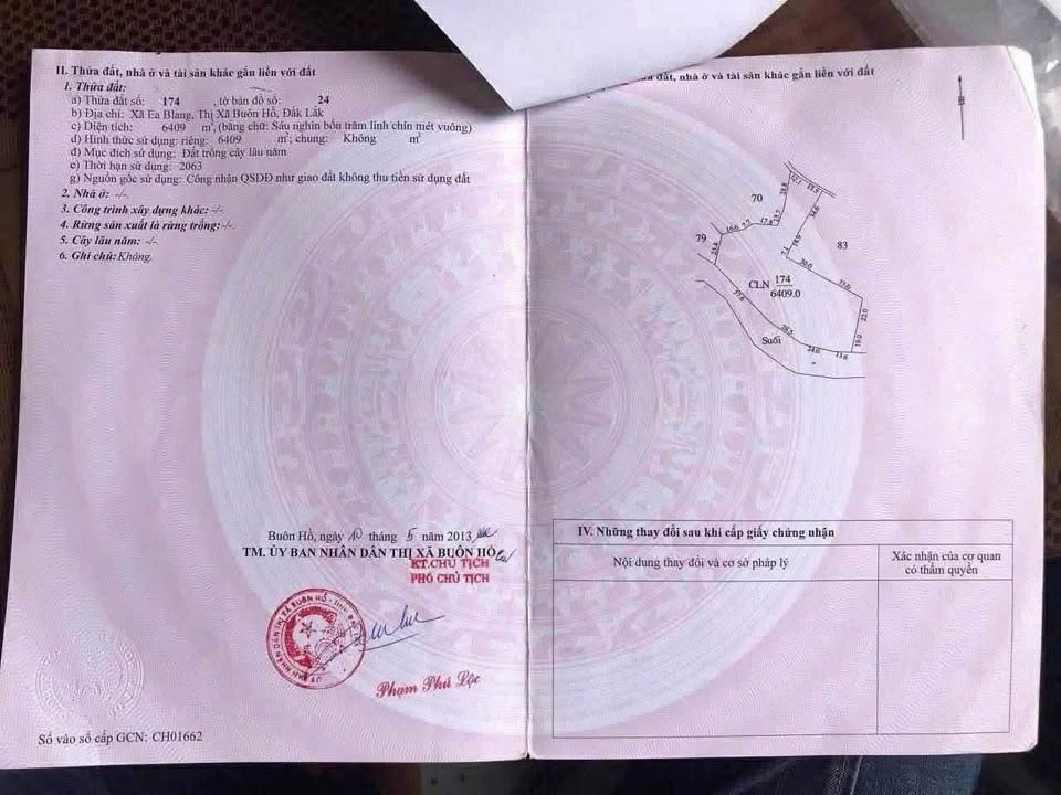 Đất nền Ea Blang Buôn Hồ 3ha giá 3,2 tỷ - Cơ hội đầu tư tuyệt vời!