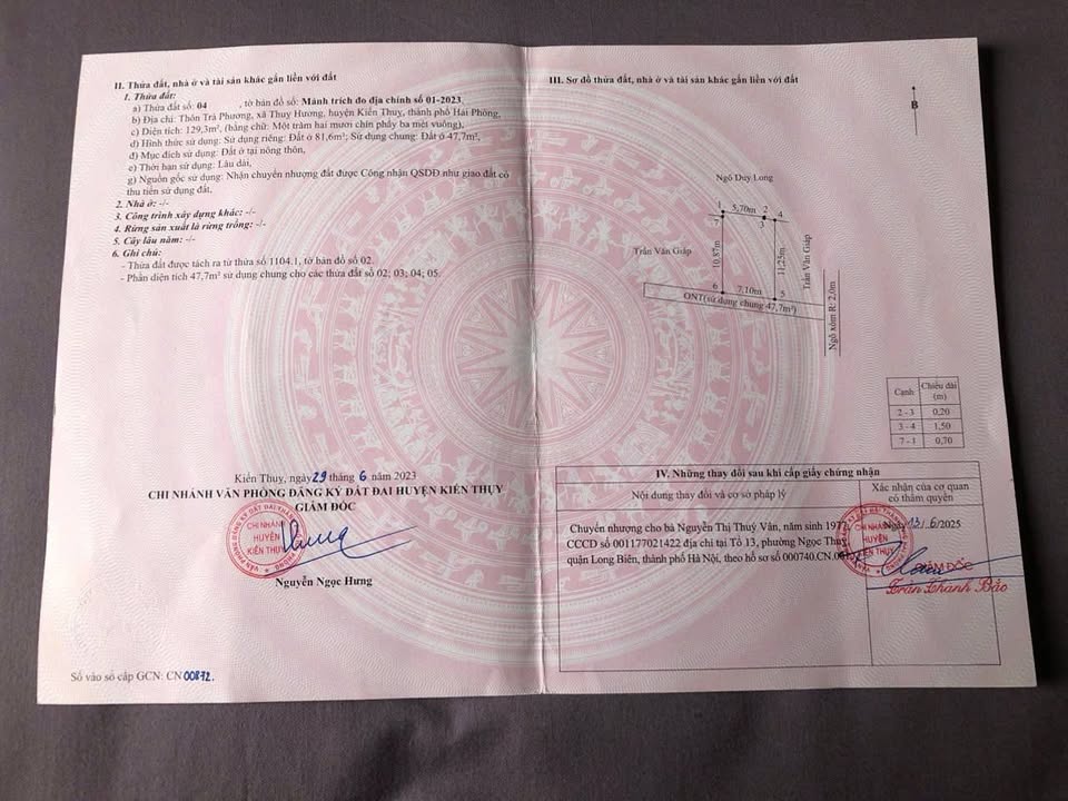 Nhà riêng Thụy Hương Kiến Thụy 81m² giá 600 triệu - Cơ hội đầu tư không thể bỏ lỡ!