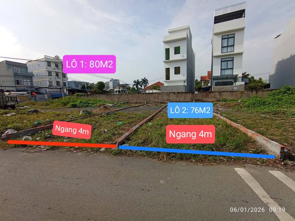 Đất nền Trường Thọ, Thủ Đức 80m² giá 6.5 tỷ - Sổ hồng riêng, xây 4 tầng!