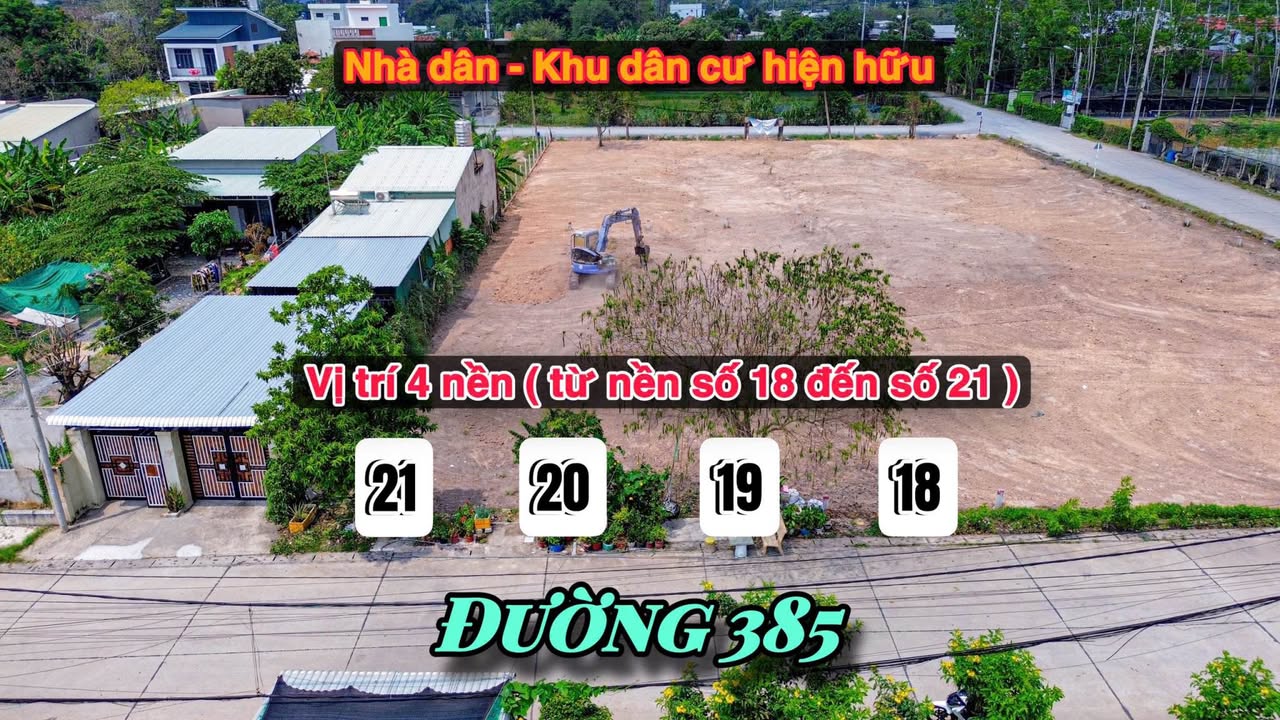 Bán đất thổ cư 184m² tại Củ Chi - Sổ hồng riêng, phố 385, giá 2.5 tỷ