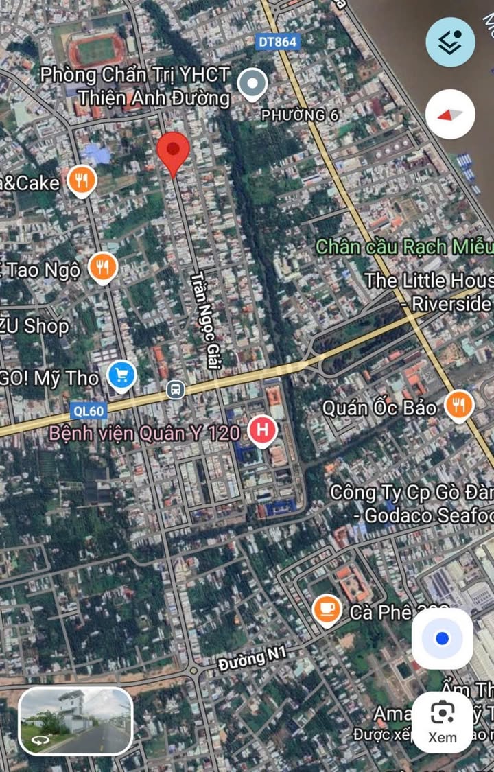 Đất 2 mặt tiền Trần Ngọc Giải, Mỹ Tho 120m² giá 3.499 tỷ - Cơ hội đầu tư hấp dẫn!