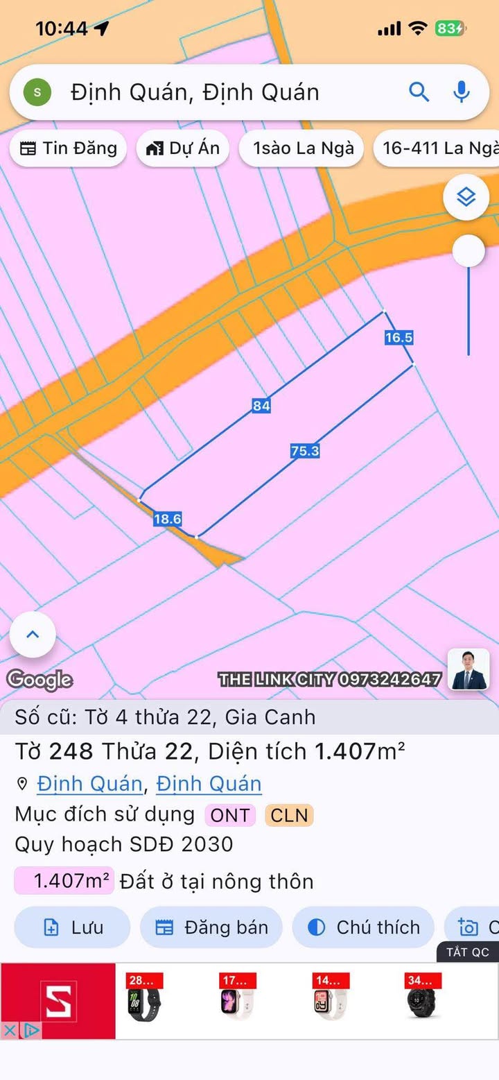 Đất thổ cư 150m² tại xã Gia Canh, huyện Định Quán - Giá chỉ 1.7 tỷ, bớt lộc!