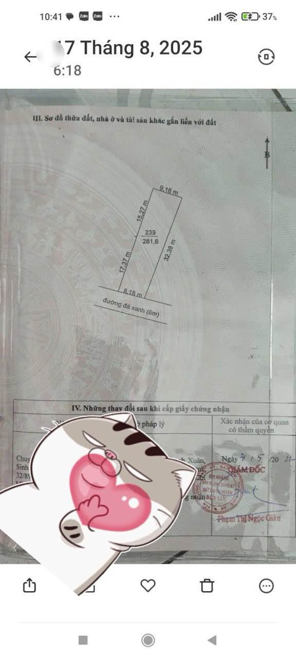 Đất thổ cư 281.6m² xã Lương Hoà, Bến Lức, giá 2.599 tỷ - Cơ hội đầu tư tuyệt vời!