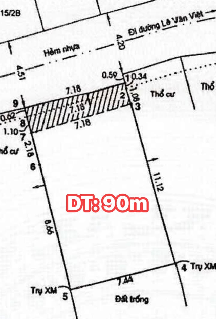 Đất nền Tăng Nhơn Phú A, Quận 9, 90m², giá 7.25 tỷ - Cơ hội đầu tư hấp dẫn!