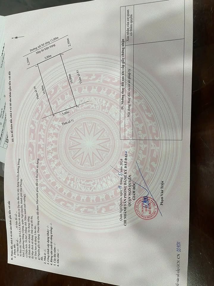 Đất nền Khu tái định cư Cây Đa, Lê Hồng Phong 50m² giá 6 tỷ - Đầu tư sinh lời ngay!