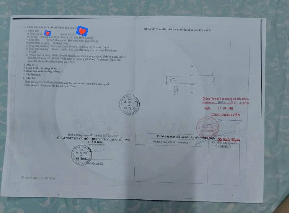 Đất nền Tân Định Bến Cát 210m² giá 1.68 tỷ - Cơ hội đầu tư tuyệt vời!