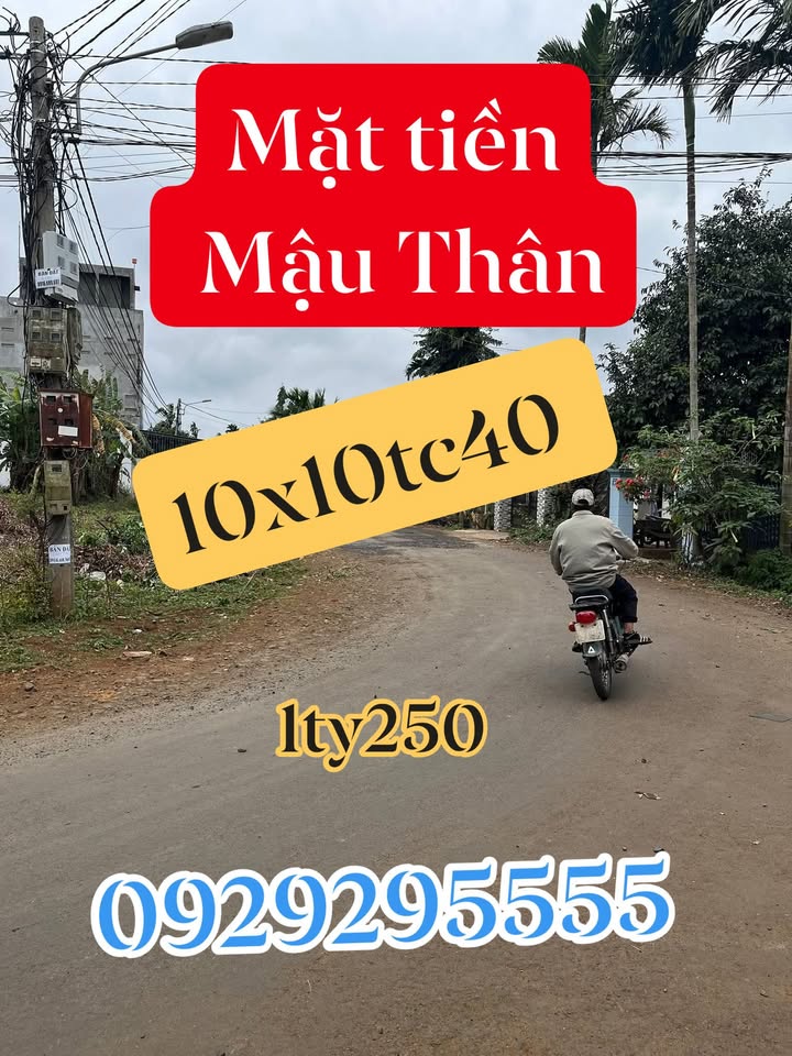 Mặt tiền kinh doanh đường Mậu Thân Buôn Ma Thuột 40m² giá 1.25 tỷ - Cơ hội đầu tư hấp dẫn!