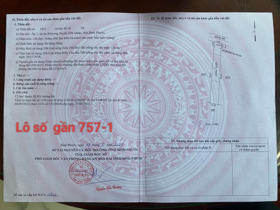 Đất nền An Khương Hớn Quản 220m² giá 195 triệu - Đầu tư sinh lời ngay!