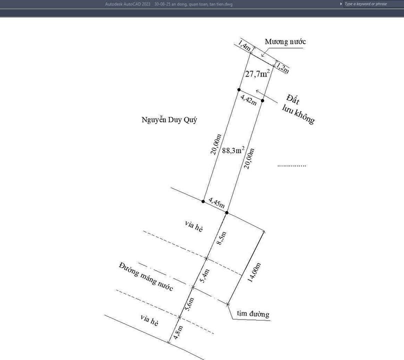 Đất mặt đường Máng Nước An Đồng 88m² giá 10 tỷ - Cơ hội đầu tư hấp dẫn!