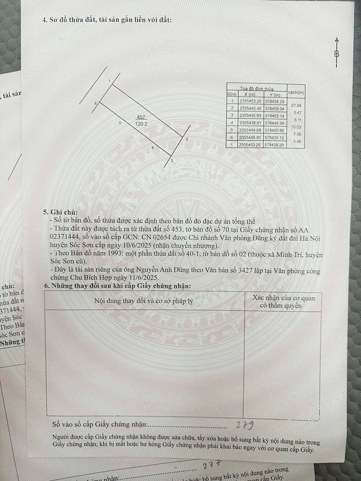 Đất nền Thái Lai, Minh Trí, Sóc Sơn 118m² - Đầu tư sinh lời ngay!