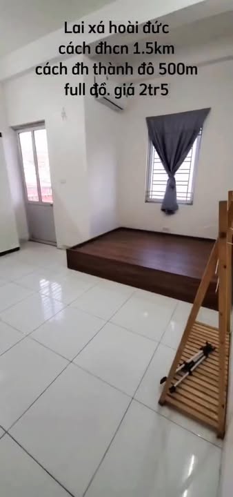 Room cho thuê tại Lai Xá, Hoài Đức 25m² chỉ 2.5 triệu - Tiện nghi đầy đủ, thoáng mát!