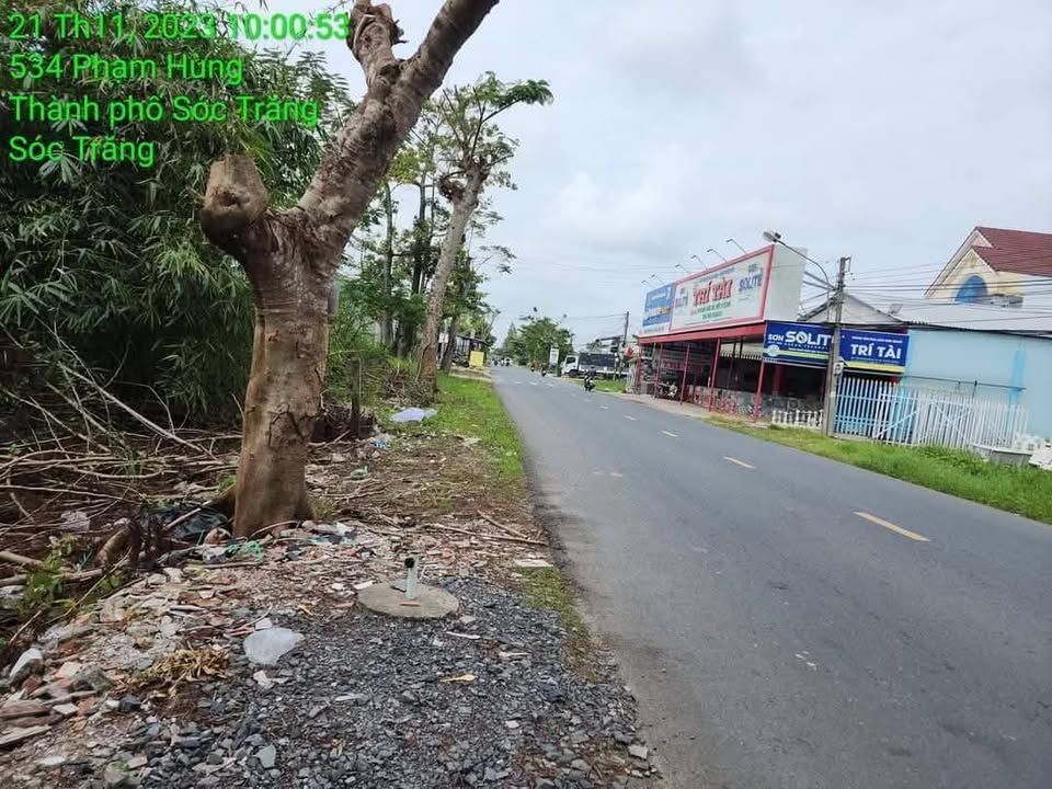 Đất nền mặt tiền Phạm Hùng, TP Sóc Trăng 3784m² giá 2 tỷ - Cơ hội đầu tư hấp dẫn!