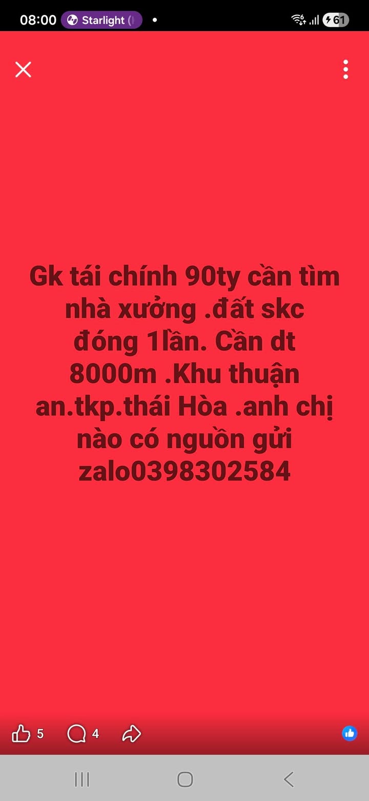 Nhà xưởng 8000m² tại Thái Hòa, Thuận An - Cần bán gấp 90 tỷ