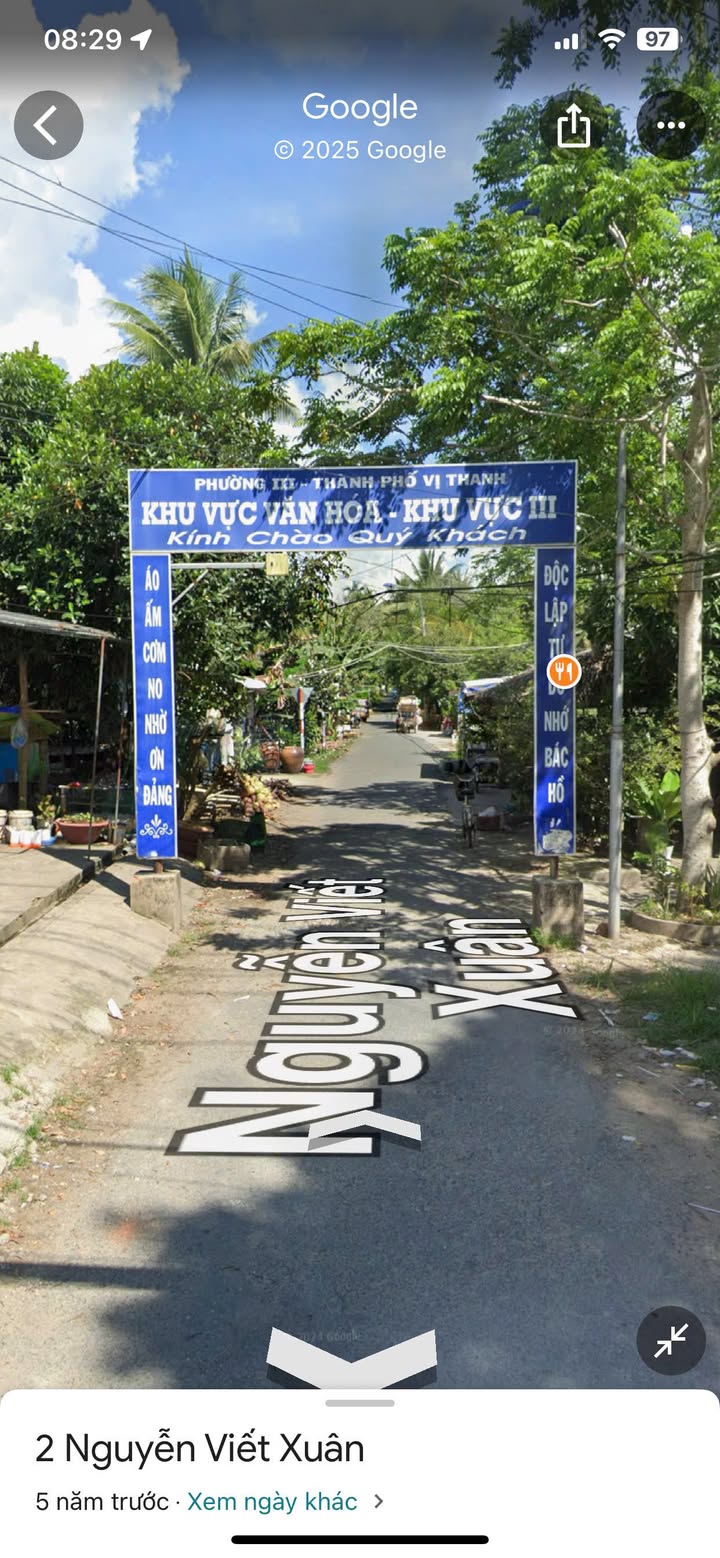 Đất mặt tiền đường Nguyễn Viết Xuân, Phường 3, Vị Thanh 205m² - Cơ hội đầu tư tuyệt vời!