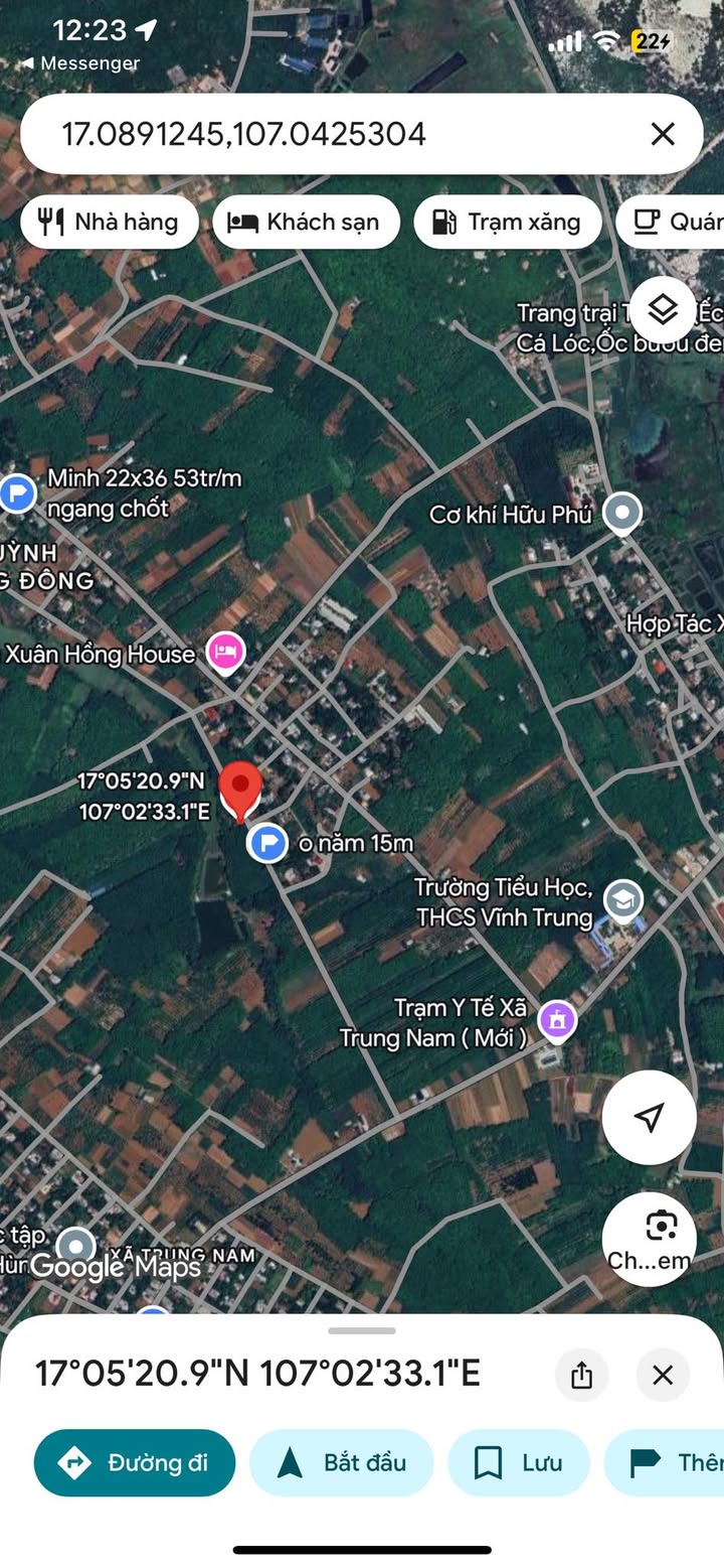 Đất nền Vĩnh Hoàng 420m² giá chỉ 300 triệu - Cơ hội đầu tư không thể bỏ lỡ!