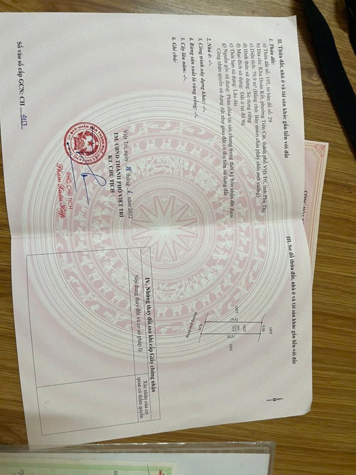 Bán đất phường Việt Trì 79m² giá 3 tỷ - Vị trí vàng trung tâm thành phố!