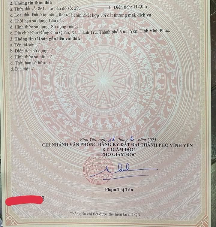 Đất nền mặt đường tránh Vĩnh Yên 112m² giá chỉ 5.5 tỷ - Cơ hội đầu tư hiếm có!