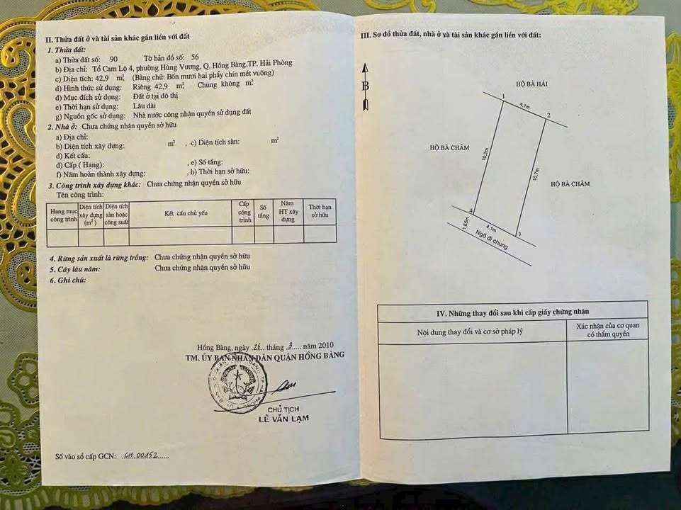 Đất nền Hùng Vương, Hải Phòng 43m² giá 1.1 tỷ - Đầu tư sinh lời ngay!