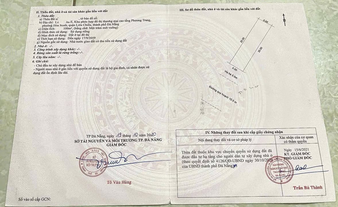 Đất nền đường Trần Triệu Luật, Liên Chiểu, Đà Nẵng 100m² giá 8 tỷ - Vị trí đẹp, cơ hội đầu tư hấp dẫn!