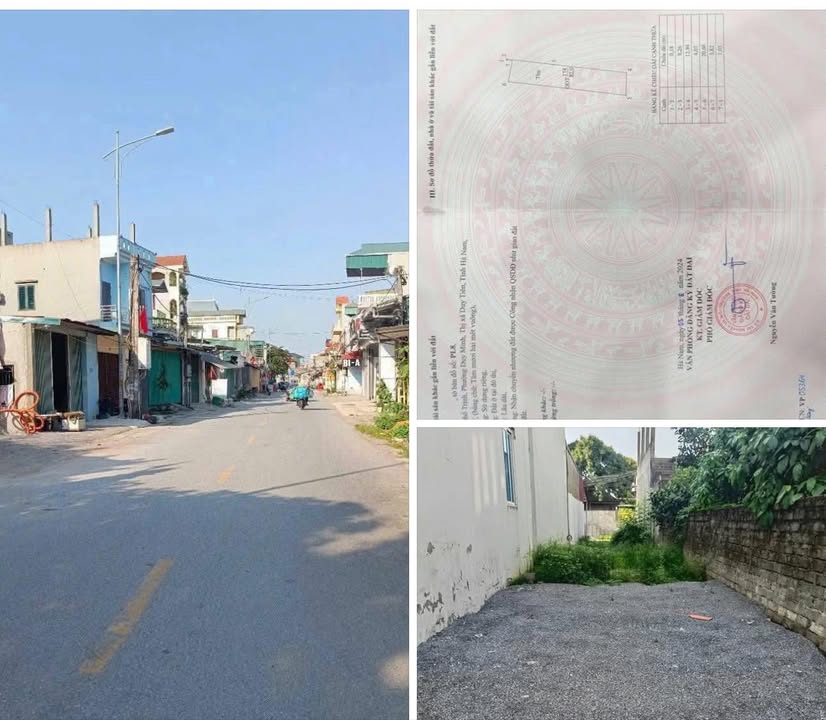 Đất mặt phố Trịnh, Duy Tiên, 82m² giá chỉ 2 tỷ - Cơ hội đầu tư sinh lời!