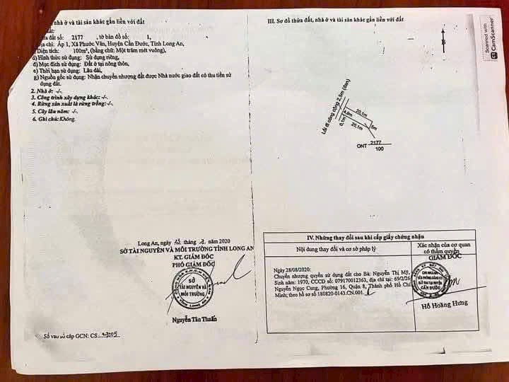 Đất nền Phước Vân Bến Lức 100m² giá 850 triệu - Cơ hội đầu tư hấp dẫn!