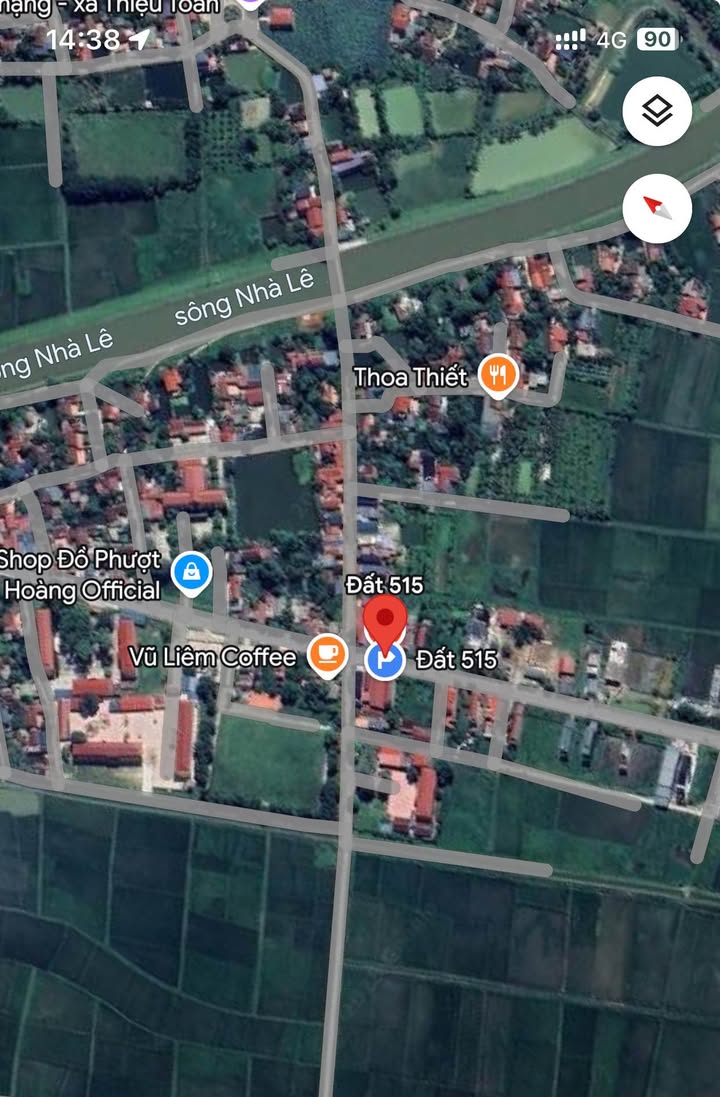 Đất mặt tiền tỉnh lộ 515, xã Thiệu Toán, huyện Thiệu Hóa, 125m² - Cơ hội kinh doanh tuyệt vời!