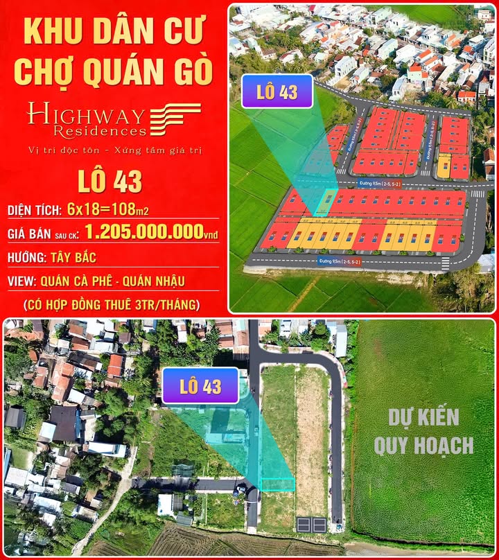 Lô đất đẹp Hòa Xuân 108m² giá 1.205 tỷ - Cơ hội đầu tư sinh lời ngay!