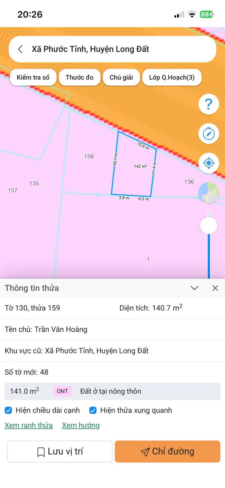 Đất nền Phước Tỉnh Long Điền 142m² giá 4.599 tỷ - Cơ hội đầu tư sinh lời!