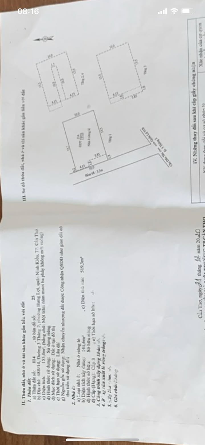 Dãy nhà trọ 3 tầng Hẻm 68 Đường 3-2 150m² giá 7.2 tỷ - Đầu tư sinh lời cao!