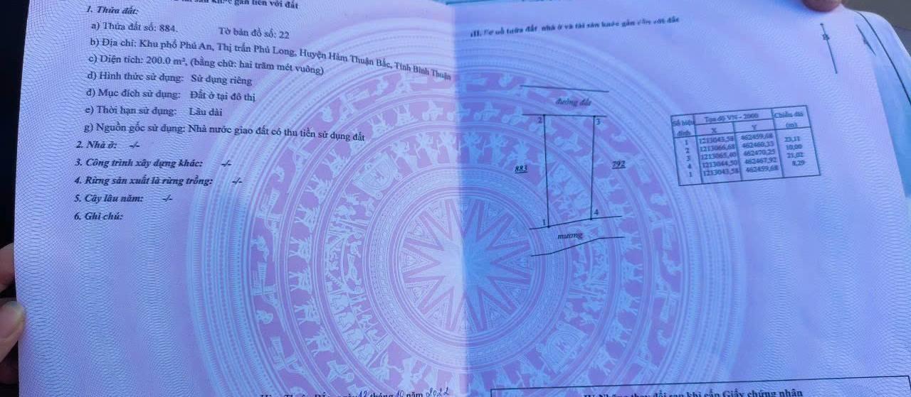 Đất nền 200m² phường Hàm Thắng - Giá chỉ 1.2 tỷ, cơ hội đầu tư tuyệt vời!