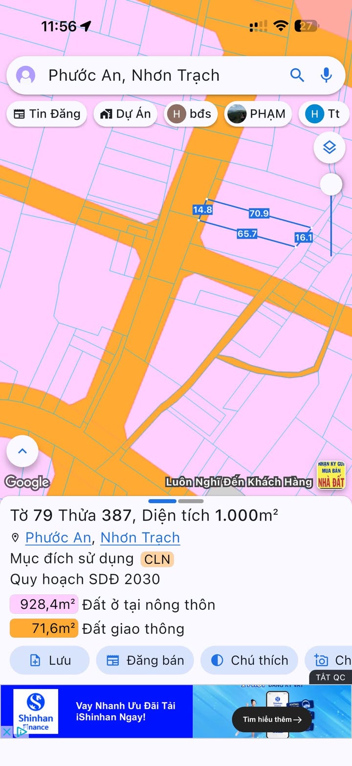 Đất nền Phước An Nhơn Trạch 1000m² giá 3.5 tỷ - Đầu tư lý tưởng!
