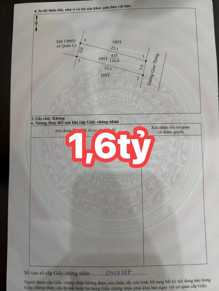 Đất thổ cư Hoàng Xá, Thanh Thủy 116m² - Đầu tư sinh lời lý tưởng!