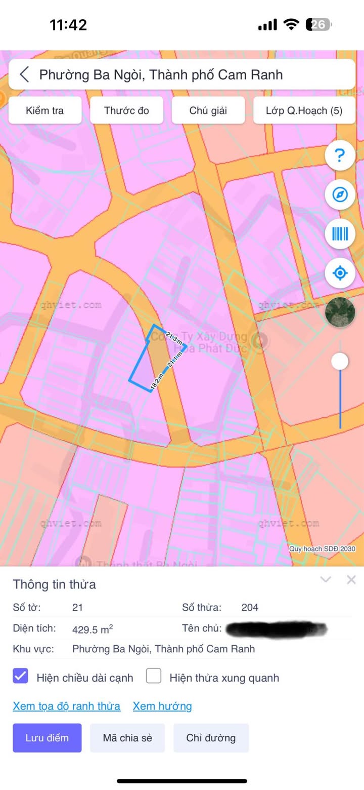 Đất nền tại phường Ba Ngòi, Cam Ranh 819m² giá 3.5 tỷ - Đầu tư sinh lời ngay!