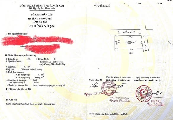 Đất Ngọc Hòa 91m² giá 7 tỷ - Cơ hội đầu tư hấp dẫn!