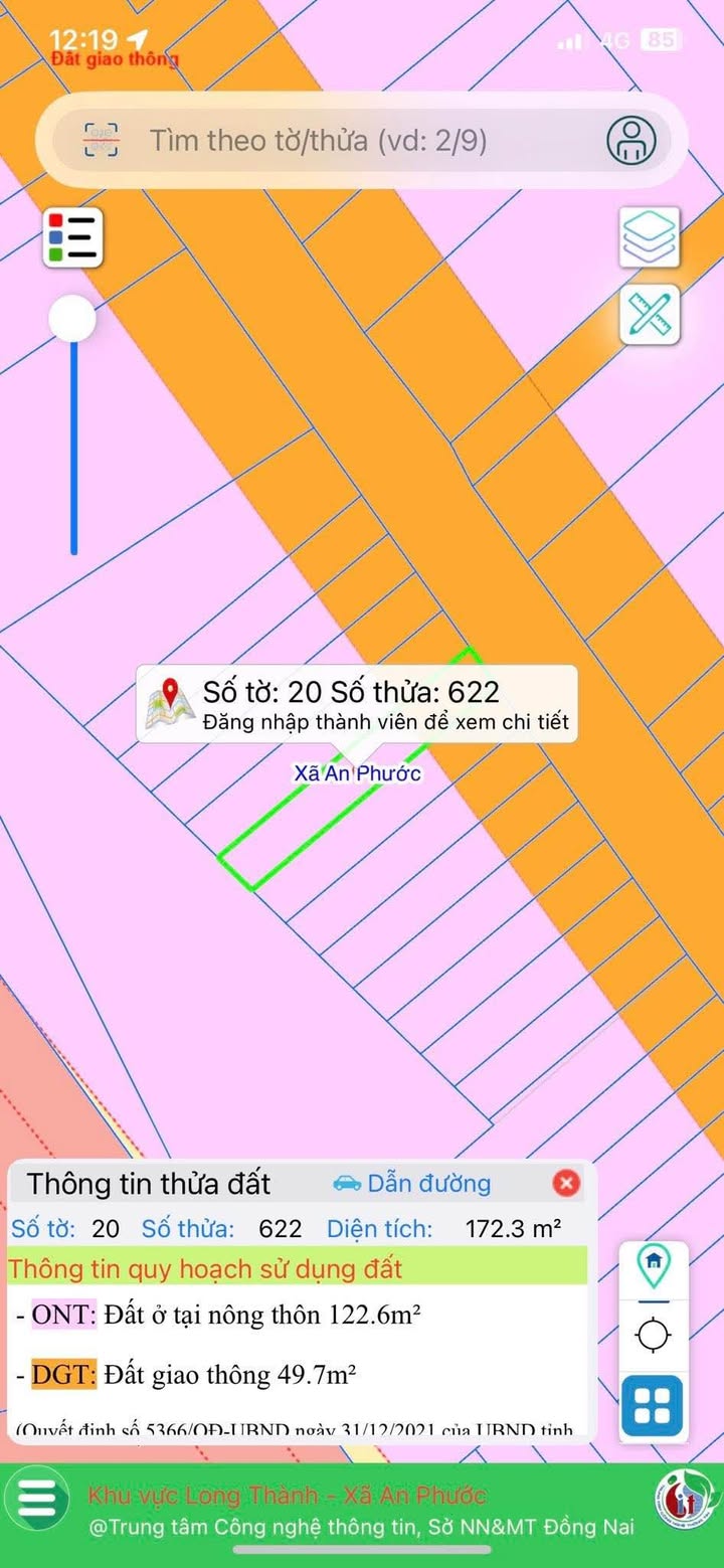 Đất mặt tiền Phùng Hưng, Tam Phước 175m² giá 2 tỷ - Đầu tư sinh lời ngay!