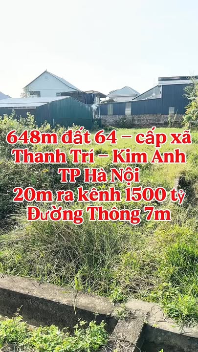 Đất nền Minh Phú, Sóc Sơn 648m² giá thỏa thuận - Mặt tiền 15m, tiện ích đầy đủ!