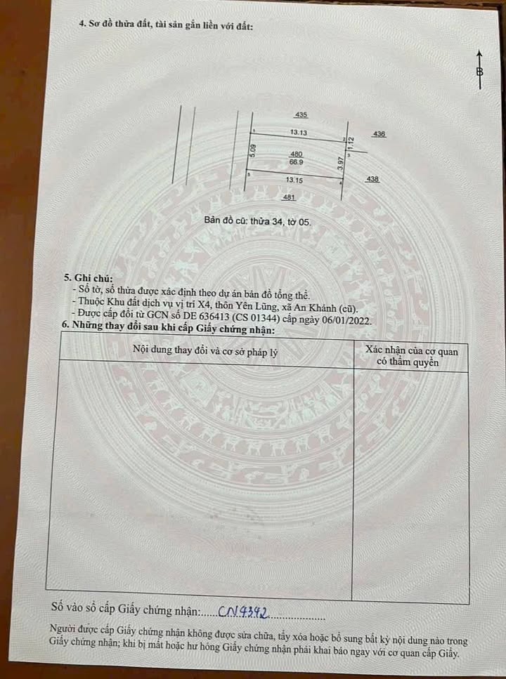Lô đất dịch vụ An Khánh Hoài Đức 66,9m² - Vị trí đẹp, đầu tư an toàn!