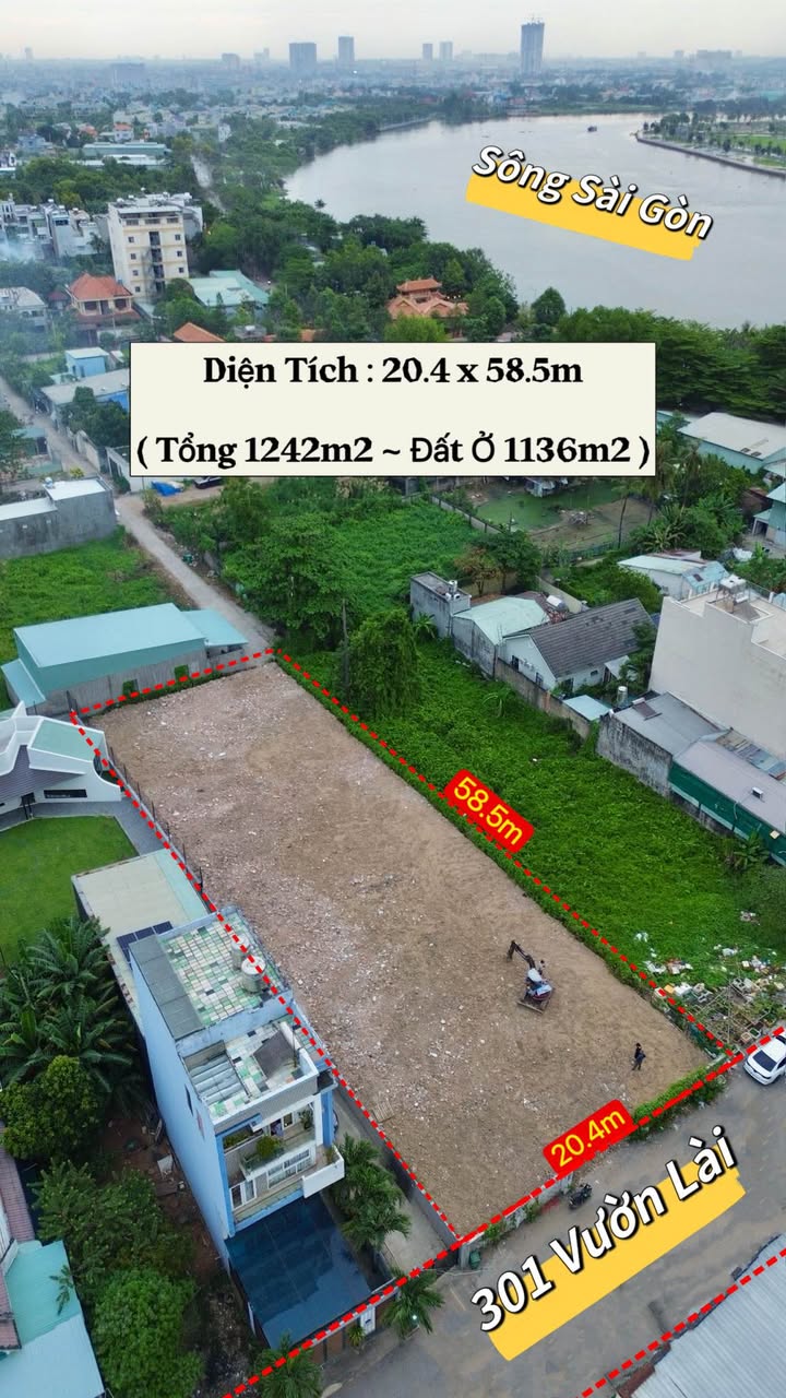 Đất nền An Phú Đông Q12 1242m² giá 79 tỷ - Vị trí đẹp, pháp lý rõ ràng!