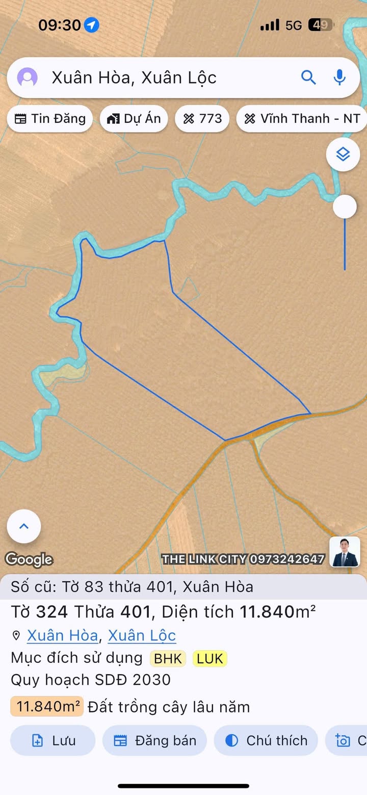 Đất sào Xuân Hoà, Xuân Lộc 11.840m² giá 2.131 tỷ - Cơ hội đầu tư tuyệt vời!