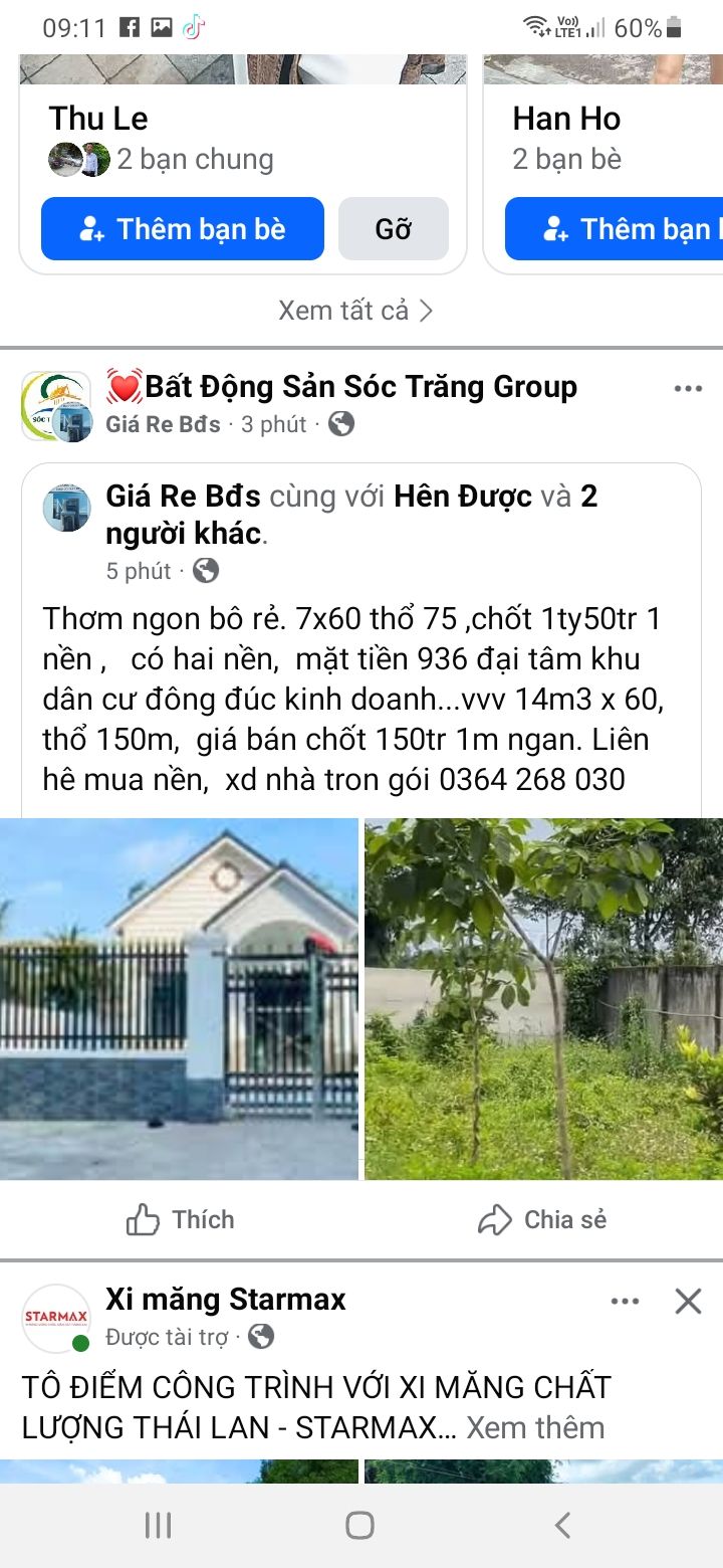 Đất nền mặt tiền đường 936, Đại Tâm, Mỹ Xuyên, 420m² giá 1.5 tỷ - Cơ hội đầu tư tuyệt vời!