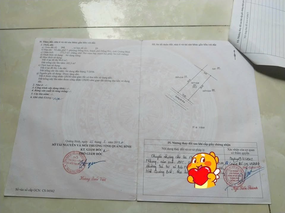 Nhà phố Đồng Sơn, Quảng Bình 272m² giá 1.1 tỷ - Dọn vào ở ngay!