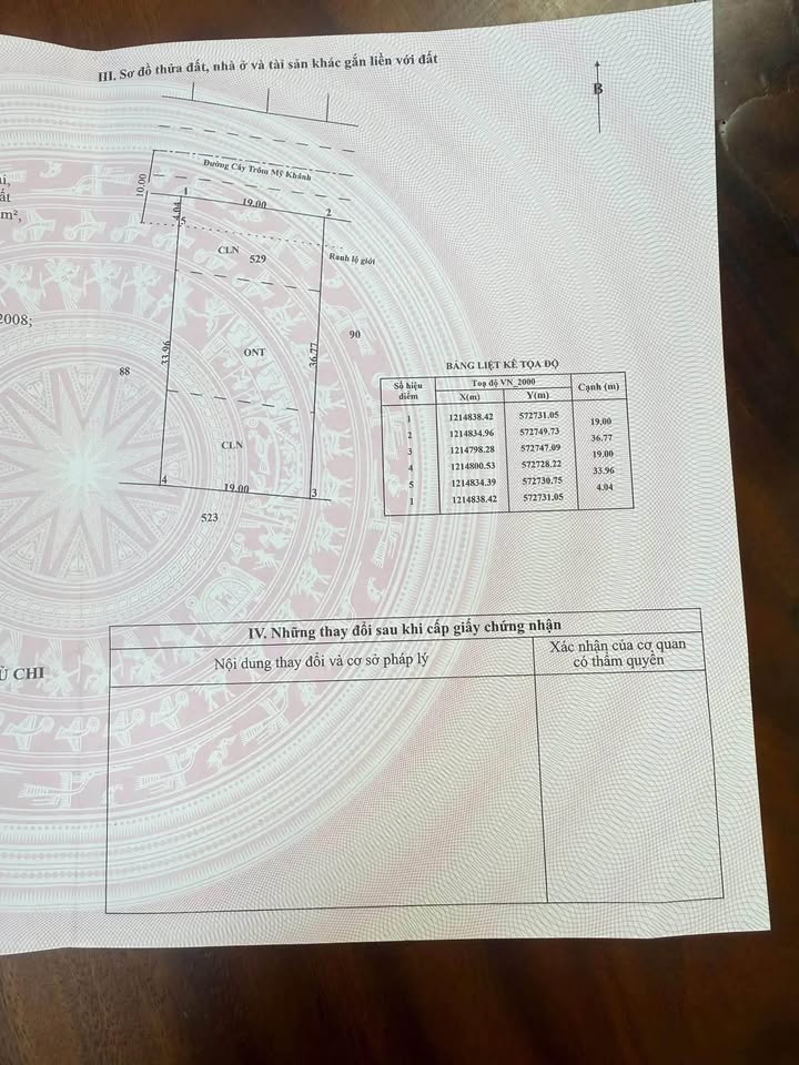 Đất mặt tiền Cây Trôm Mỹ Khánh, Củ Chi 707m² giá 12.5 tỷ - Pháp lý sổ hồng chính chủ!