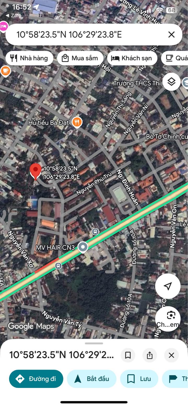 Đất nền Thị trấn Củ Chi 872m² giá 6.5 tỷ - Vị trí đắc địa, tiện ích đầy đủ!