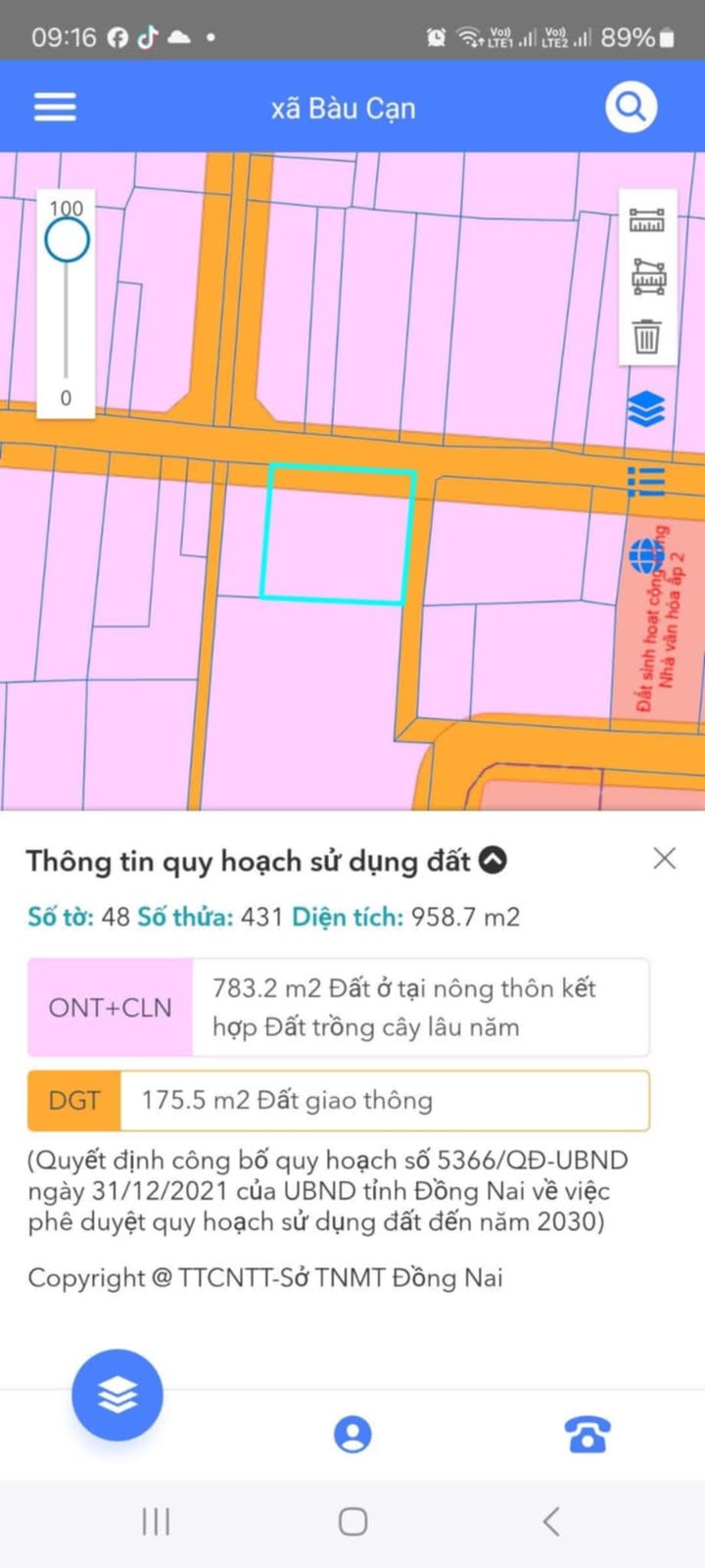 Đất nền Bàu Cạn, Long Thành 960m² giá thương lượng - Cơ hội đầu tư hấp dẫn!