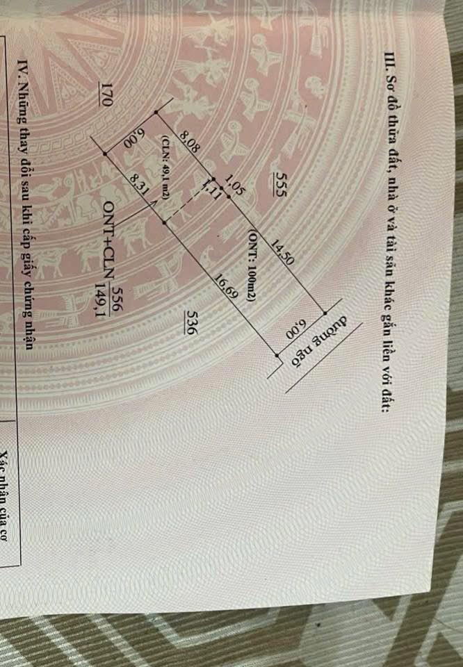 Đất thổ cư Hương Mai, Việt Yên 150m² - Mặt tiền 6m, giá tốt cho đầu tư!