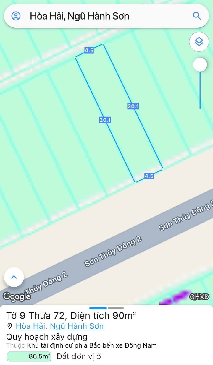 Đất nền đường Sơn Thủy Đông 2, Đà Nẵng 90m² giá 7 tỷ - Đầu tư sinh lời lý tưởng!