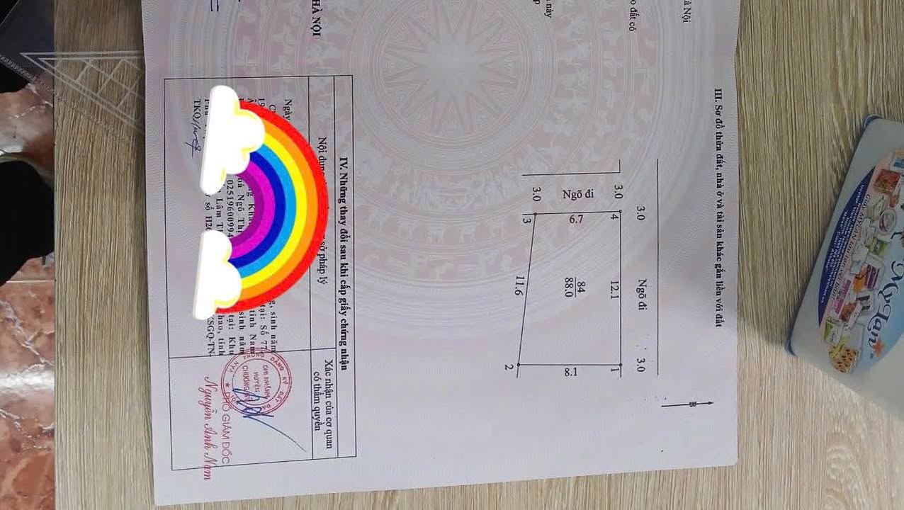 Đất thổ cư 88m² xã Hoàng Văn Thụ, Chương Mỹ chỉ 2 tỷ - Sổ đỏ đẹp, cơ hội đầu tư!